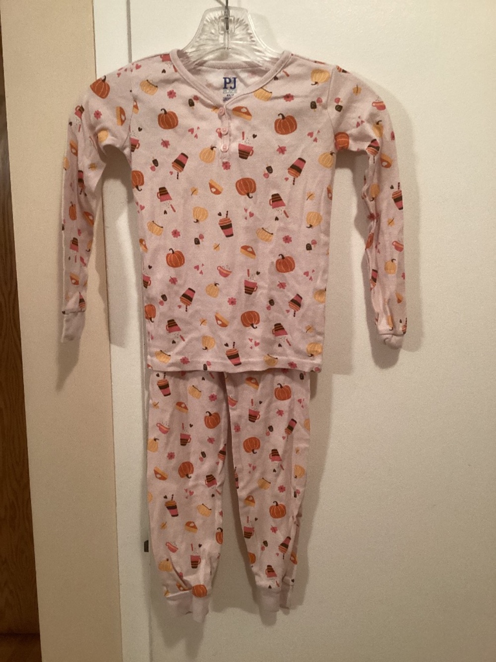 Pumpkin Spice Henley PJ set (6X/7)